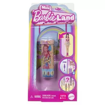 Barbie Mini Barbie Land Color Reveal Surprise Pack 2025 Dress Up Micro Doll Ages 6 and Senior Pink Doll/Dom 986A-JCR08