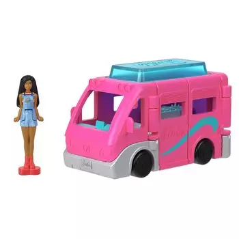 Barbie Mini Barbie Land Dream Camper с 1 микрокуклой Dress Up Play Camper от 6 лет и старше, розовый HYF39, кукла/домик для игр/ролевых игр