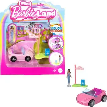 Barbie Mini Barbieland Convertible с 1 микрокуклой Dress Up Play Convertible от 6 лет и старше Розовый HYF42 Кукла/домик для игр/ролевых игр