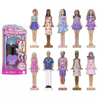 Barbie Mini Barbieland Fashionista Assorted 10 Micro Dolls Box Sale Dress Up Adult Buying Ages 6 and Senior Multi (Цвет ногтей) Кукла/Дом 986Aset-JCP97