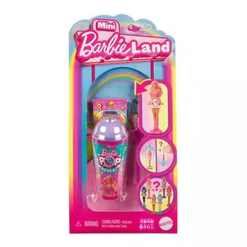 Barbie Mini Barbieland Pop Reveal Assortment Surprise Pack Dress Up Micro Doll Ages 6 and Senior Pink Doll/Dom 986A-HYM26