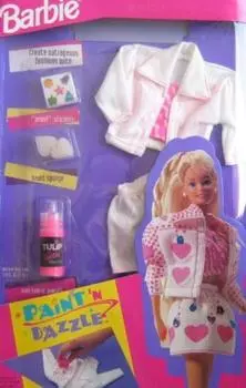 Barbie Paint Dazzle Fashions с наклейками Paint N Jewel и (1993)