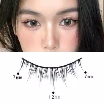 Barbie Style Hard Stem False Eyelashes: Thick, Long, Japanese Lolita Fairy Effect 10mm