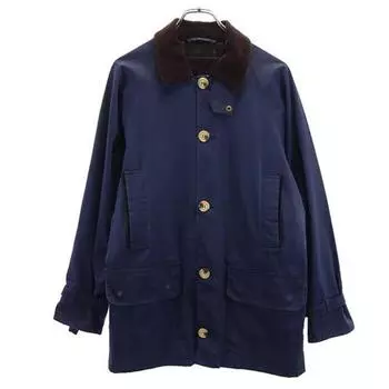 Barbour Long sleeve Blouson S Navy Back fleece Men s Used