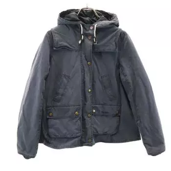 Barbour oiled jacket 6 gray Women Used