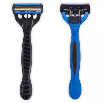 Barcogel Face Body Razor Blue, 2 packs, 1 piece
