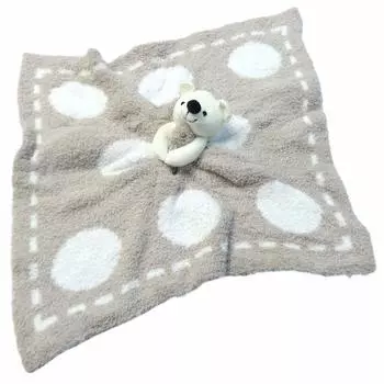 BAREFOOT DREAMS Baby Blanket Cozy Chic Dream Mini Blanket 530 Animal B530 Stone/Bear (CI-28-BE) [Item]