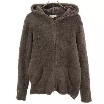 BAREFOOT DREAMS Ron Herman Long sleeve Mokomoko Zip hoodie M Khaki Women Used