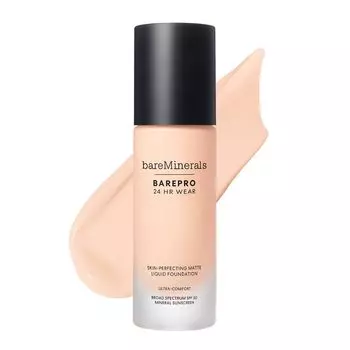 bareMinerals bareMinerals Bare Pro 24HR Liquid Foundation Fair 10 Neutral Bright Pink Ocher 30mL (SPF20 PA++)