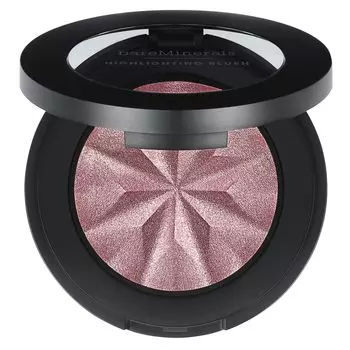 bareMinerals JEN Nude Highlighter Mauve Glow Cheek Transparency Face Color Powder Highlight Powder Cheek 3.2g