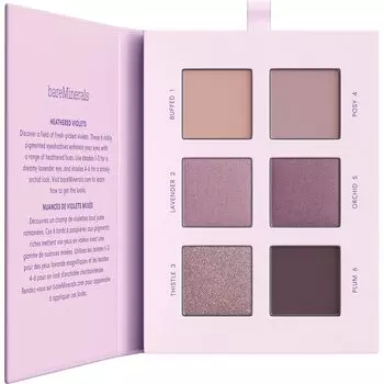 bareMinerals Mineralist Eyeshadow Palette Heathered 6 shades of purple tones inspired by the fantastic aurora x 7.8g (6 1.3g)