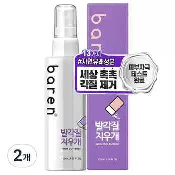 Baren Foot Dead Skin Eraser Смягчитель для ног 100 мл, 1 упаковка, 2 упаковки