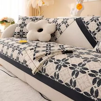 Бархатная диванная подушка с бриллиантами, нескользящая кожаная подушка для четырех сезонов, зимняя плюшевая ткань для дивана, полотенце 70*70cm