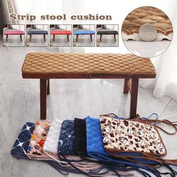 Бархатная длинная подушка для скамьи, мягкая подушка для табурета, утолщенный деревянный коврик для дивана, садовые скамейки, длинная мягкая деревянная подушка для скамьи 30x80cm