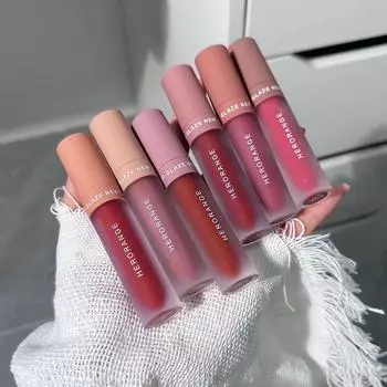 Бархатная глазурь для губ Матовая матовая помада Красочный стойкий блеск для губ Набор