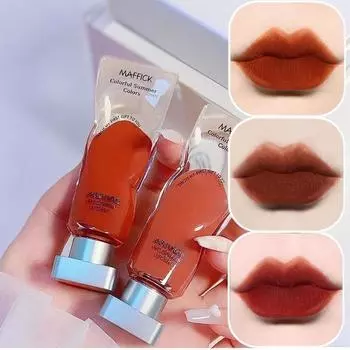 Бархатная глазурь для губ, матовая прозрачная отбеливающая грязь для губ, водостойкая помада, 6 цветов, сексуальный макияж губ