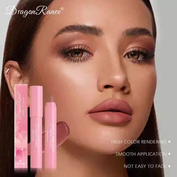 Бархатная губная помада Кристальная губная помада и туманная матовая паста в виде фасоли Красная ручка Красная ручка Ручка для линии губ 01