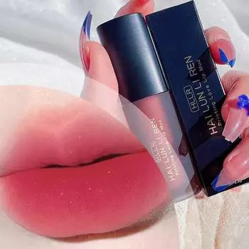 Бархатная матовая грязь для губ, увлажняющий туман, глазурь для губ, не легко выцветает, водонепроницаемый сексуальный, гладкий красный оттенок для губ, блеск для губ, косметический макияж 501 красный