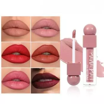 Бархатная матовая помада, водостойкий нелипкий блеск для губ, изысканная глазурь для губ, роскошный макияж для губ 01#