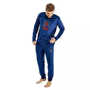 Бархатная пижама с длинными рукавами MUDP0450