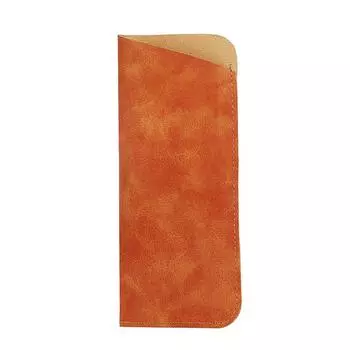 Бархатная подкладка PU кожа Чехол для очков Прямоугольный Держатель для очков Маленький чехол для солнцезащитных очков Женский/Мужской brown-opean