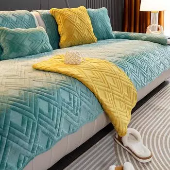 Бархатная подушка для дивана Advanced Sense of Milk, осенние и зимние модели, легкая роскошная высококачественная нескользящая подушка, кожаный чехол для дивана, тканевый чехол 70*70cm