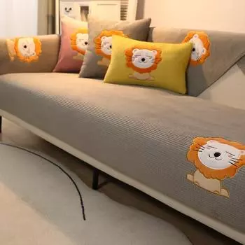 Бархатная подушка для дивана из кукурузы, универсальная нескользящая подушка для сиденья в гостиной, простой современный чехол для дивана, наволочка, полотенце 70*70cm