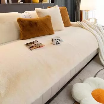 Бархатная подушка для дивана, зимняя утолщенная нескользящая кожаная подушка для гостиной, легкая подушка для дивана, роскошное высококачественное скандинавское современное полотенце на спинку 70*70cm