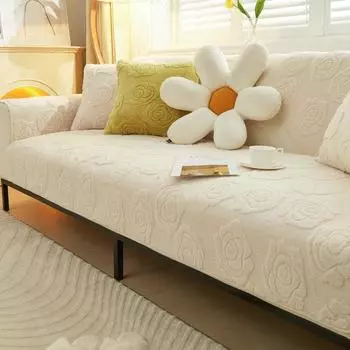 Бархатная подушка для дивана, зимняя утолщенная подушка, простой современный нескользящий кожаный чехол для дивана, тканевый чехол 70X70