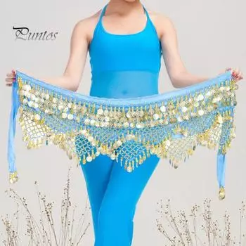 Бархатная поясная цепочка для танца живота со шнуровкой для монет, легкий женский пояс для танцев, аксессуары для танцоров белый