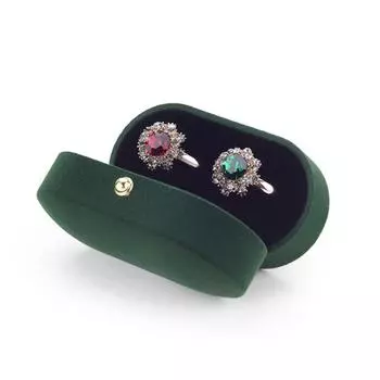 Бархатная шкатулка для безделушек, шкатулка для колец, органайзер для ювелирных изделий, шкатулка для двойных колец, шкатулка для драгоценностей as the picture