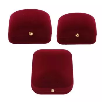 Бархатная шкатулка для драгоценностей Стильный элегантный бархатный дорожный футляр для ювелирных изделий для помолвки, свадьбы, дня рождения и Ring Box