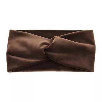 Бархатная скрученная эластичная повязка для йоги, повязка для мытья лица и макияжа One Size