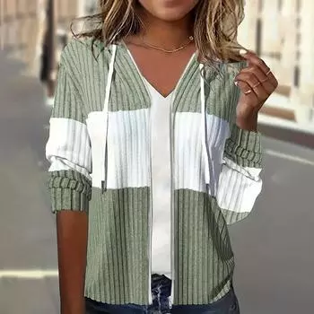 Бархатная толстовка с капюшоном, мужская и женская одежда, а также зимний парный топ, свободный крой L зелёный