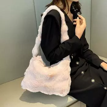 Бархатная женская сумка, высокая, красивая, сумка через плечо, мягкая, универсальная, простая, новый продукт