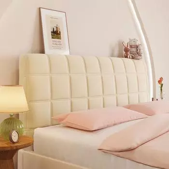 Бархатное покрывало на изголовье кровати, съемный моющийся протектор для реставрации деревянной кровати, декоративное изголовье, домашний декор 120cm бежевый