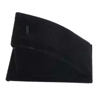 Бархатное ювелирное ожерелье, подвеска, подставка, держатель, лоток-органайзер, черный 74x62x35mm серый