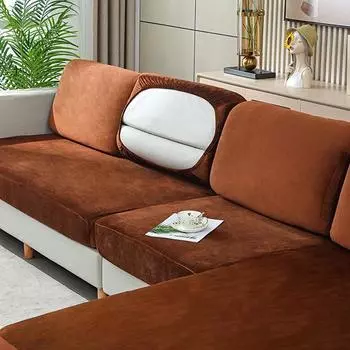 Бархатные чехлы на сиденья дивана для гостиной, плюшевые наволочки, толстые жаккардовые чехлы, защитная мебель, наволочка, чехол на спинку Pillow Case розовый