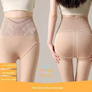 Бархатные леггинсы с высокой талией: Сказочное сияние осени/зимы, утолщение, поддержка живота, подтяжка ягодиц, эффект голых ног. Stepping on Feet, 100g velvet-free