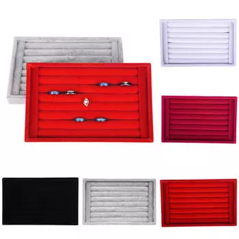 Бархатные серьги, кольца, серьги-гвоздики, подставка для ювелирных изделий, держатель, стойка-органайзер, лоток