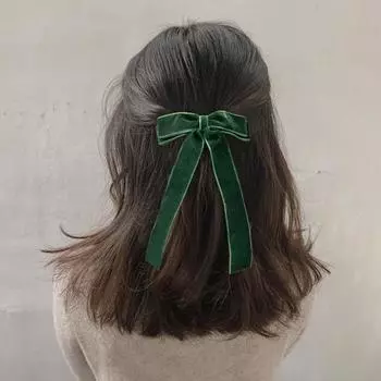 Бархатный бант для волос, милый, элегантный, однотонный, высокоэластичный, мягкий, для женщин и девочек, держатель для хвоста, веревка для волос, аксессуары для волос, подарок на день рождения