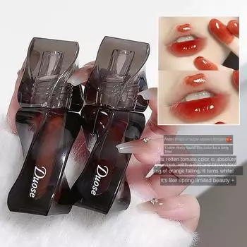 Бархатный блеск для губ Натуральный отбеливающий блеск для губ Грязь для губ Увлажняющий и увлажняющий блеск для губ Водостойкая помада Бальзам для губ Стойкая фиксация Женский макияж