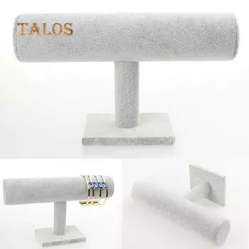 Бархатный браслет из искусственной кожи, часы, ювелирные изделия, Т-образная стойка, подставка, держатель, модная стойка чёрный