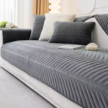 Бархатный чехол для дивана, коврика для собак и детей, защитный чехол для кресла и мебели, нескользящий современный чехол для дивана, чехол для гостиной, домашнего декора 70x70