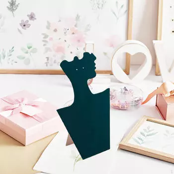 Бархатный дисплей для ожерелий, Ювелирная витрина, Хранение, Подставка для аксессуаров, Цепочка для кулона зелёный