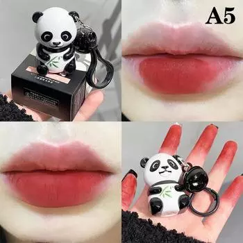 Бархатный матовый красный блеск для губ помада увлажняющая стойкая помада панда брелок для губ глазурь грязь сексуальный тинт для губ корейская косметика as the picture