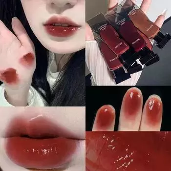 Бархатный матовый Mist Lip Glaze Бальзам для губ Увлажняет и увлажняет грязь для губ Натуральный белый блеск для губ Водостойкая помада Стойкая фиксация женского макияжа