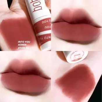 Бархатный матовый туман Air Lip Glaze Натуральное отбеливание Увлажнение и увлажнение Грязь для губ Водонепроницаемая помада Блеск для губ с антипригарным покрытием Женский макияж 07#