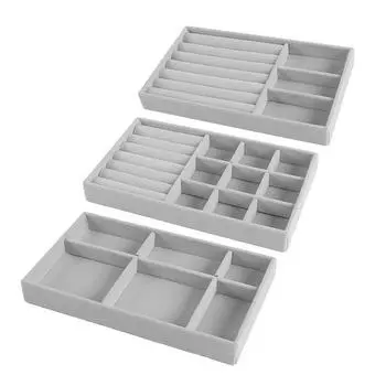 Бархатный поднос для ювелирных изделий, складной держатель для изысканных ювелирных изделий