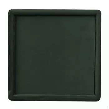 Бархатный поднос для ювелирных изделий, тарелка, безделушка, винтажный дизайн, квадратный органайзер для темно-зеленого